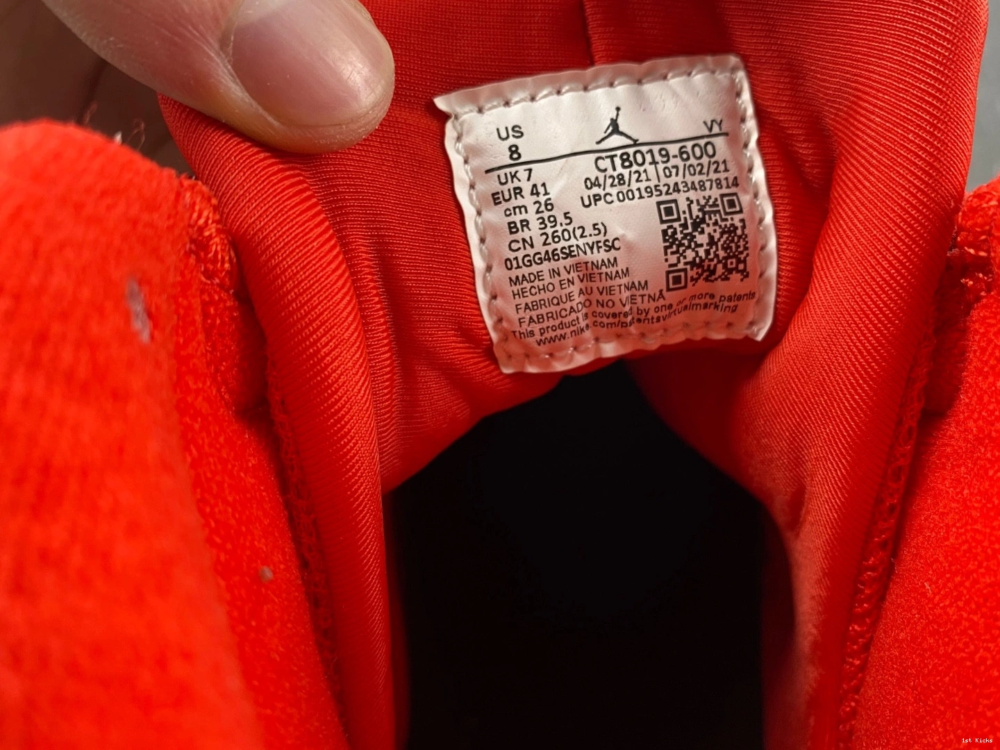 CT8019-600 9 'Chile Air Red' Jordan  1006